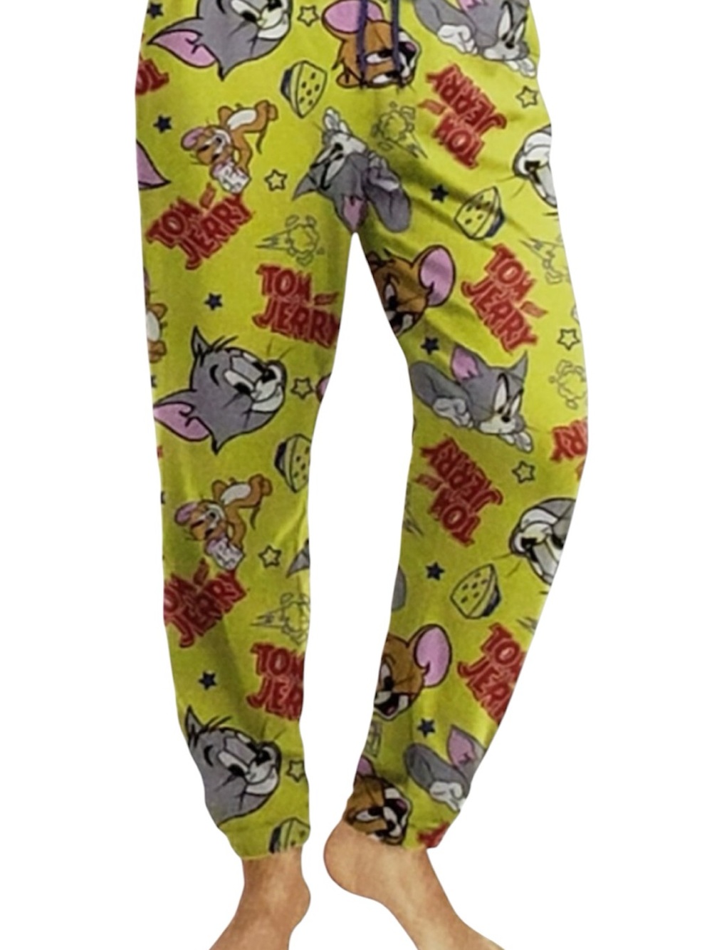 Tom & Jerry Women's Yellow Printed Pajama Pants size XL L399